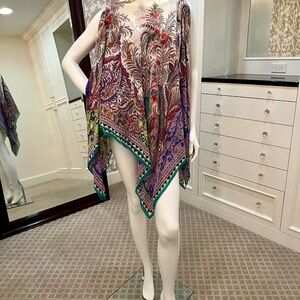 ** SOLD **. Etro Paisley Cover-Up Poncho